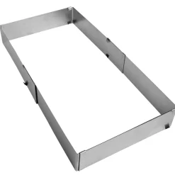 Gifi Préparation Culinaire^Rectangle à pâtisserie extensible inox
