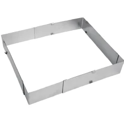 Gifi Préparation Culinaire^Rectangle à pâtisserie extensible inox