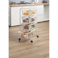 Gifi Rangement De Cuisine^Resserre à légumes blanche