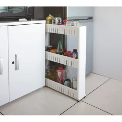 Gifi Rangement De Cuisine^Resserre de cuisine blanc 3 niveaux