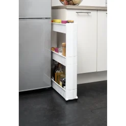 Gifi Rangement De Cuisine^Resserre de cuisine blanc 3 niveaux