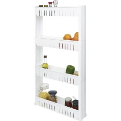 Gifi Rangement De Cuisine^Resserre légume 4 niveaux blanc 54x12,2xH101 cm