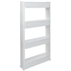 Gifi Rangement De Cuisine^Resserre légume 4 niveaux blanc 54x12,2xH101 cm
