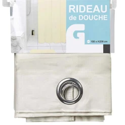 Rideau de douche ivoire^Gifi Clearance