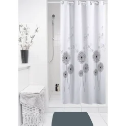 Rideau de douche motif pissenlits^Gifi Discount