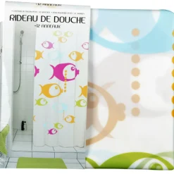 Rideau de douche poissons^Gifi Hot