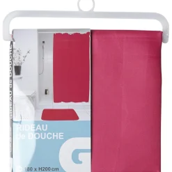 Rideau de douche rose^Gifi Sale
