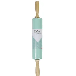 Gifi Préparation Culinaire^Rouleau à pâtisserie en silicone avec manche en bois