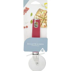 Gifi Préparation Culinaire^Roulette à pizza en inox manche polypropylène rouge