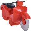 Gifi Préparation Culinaire^Roulette à pizza forme scooter rouge ou bleu