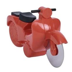 Gifi Préparation Culinaire^Roulette à pizza forme scooter rouge ou bleu