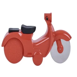 Gifi Préparation Culinaire^Roulette à pizza forme scooter rouge ou bleu