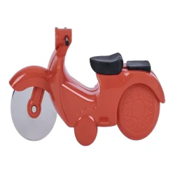 Gifi Préparation Culinaire^Roulette à pizza forme scooter rouge ou bleu