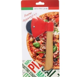 Gifi Préparation Culinaire^Roulette à pizza rouge manche bois