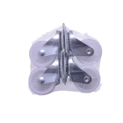 Roulette en plastique blanc - Lot de 4^Gifi Outlet