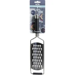 Gifi Préparation Culinaire^Râpe en inox manche inox avec manche en plastique L.32cm