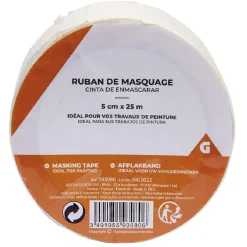 Ruban de masquage blanc 5cm x25m^Gifi Sale