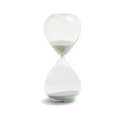 Gifi Préparation Culinaire^Sablier verre sable bleu Ø10,5xH24,5cm