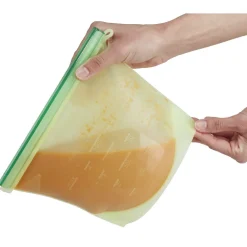 Gifi Conservation Alimentaire^Sac de conservation alimentaire silicone réutilisable 1L x2