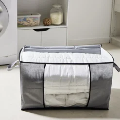 Discount Sac de rangement avec poignées et fermeture à glissière 59x40x35cm Entretien Du Linge