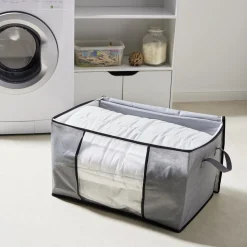 Discount Sac de rangement avec poignées et fermeture à glissière 59x40x35cm Entretien Du Linge
