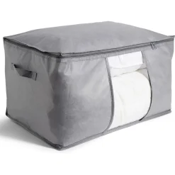 Discount Sac de rangement avec poignées et fermeture à glissière 59x40x35cm Entretien Du Linge