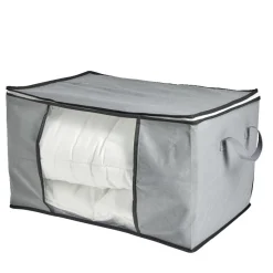 Discount Sac de rangement avec poignées et fermeture à glissière 59x40x35cm Entretien Du Linge