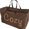 Sac porte-bûches inscription Cozy 64x30xH40cm^Gifi Hot
