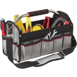 Sacoche boîte à outils noire rouge grise^Gifi Sale