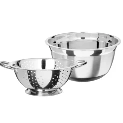 Gifi Préparation Culinaire^Saladier et passoire en inox