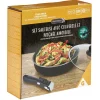 Gifi Cuisson^Sauteuse aluminium noir avec couvercle verre et poignée amovible Ø24cm
