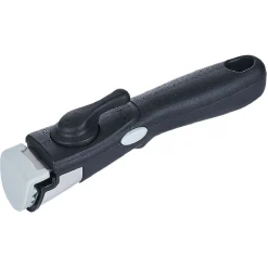 Gifi Cuisson^Sauteuse aluminium noir avec couvercle verre et poignée amovible Ø24cm