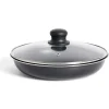 Gifi Cuisson^Sauteuse tous feux dont induction sans manche aluminium noir Ø25xH6,5cm