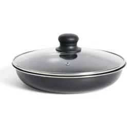 Gifi Cuisson^Sauteuse tous feux dont induction sans manche aluminium noir Ø25xH6,5cm
