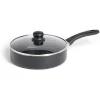 Gifi Cuisson^Sauteuse tous feux sauf induction aluminium noir Ø24cm
