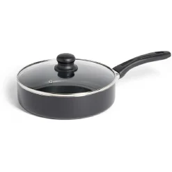 Gifi Cuisson^Sauteuse tous feux sauf induction aluminium noir Ø24cm