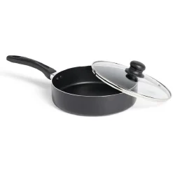 Gifi Cuisson^Sauteuse tous feux sauf induction aluminium noir Ø24cm