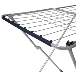 New Séchoir à linge horizontal gris et bleu 18 m d'étendage Entretien Du Linge