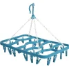 Outlet Séchoir à linge étndoir 24 pinces bleu Entretien Du Linge