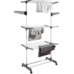 Outlet Séchoir étendoir à linge avec porte cintre 20m Entretien Du Linge