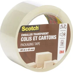 Scoth Adhésif transparent pour carton et emballage 66m x 48 mm^Gifi Best