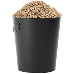 Seau à pellets et granulés métal noir Nettoyage Et Entretien