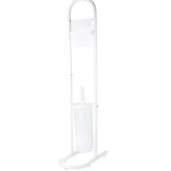 Serviteur WC blanc support papier et brosse^Gifi Hot
