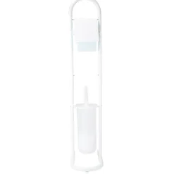 Serviteur WC blanc support papier et brosse^Gifi Hot