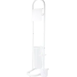 Serviteur WC blanc support papier et brosse^Gifi Hot