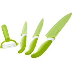 Gifi Préparation Culinaire^Set 3 couteaux et éplucheur