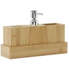 Set accessoires de salle de bain en bambou^Gifi Best