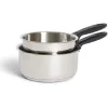 Gifi Cuisson^Set casserole inox x2 - Ø16cm et Ø18cm