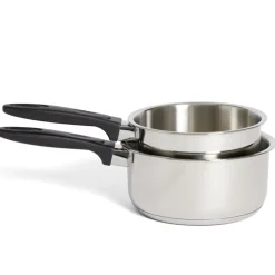 Gifi Cuisson^Set casserole inox x2 - Ø16cm et Ø18cm