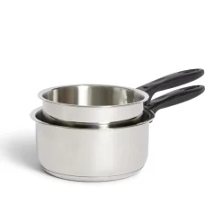 Gifi Cuisson^Set casserole inox x2 - Ø16cm et Ø18cm